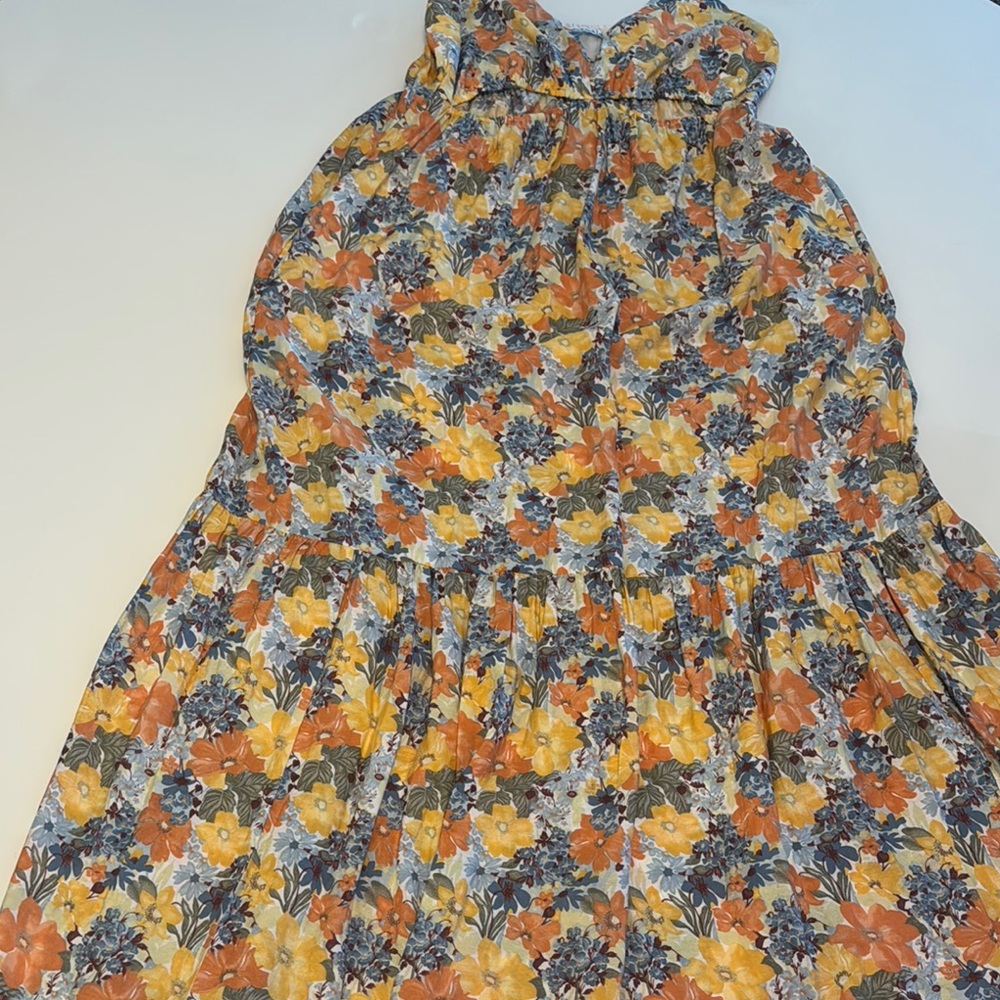 Abercrombie and Fitch Floral Dress in Orange and Yellow